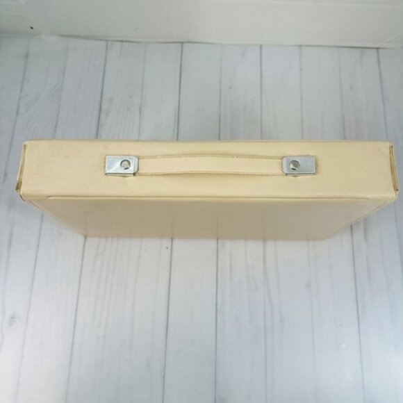 Vintage Beige Lighted Makeup Magnifying Mirror Starburst Glam Kitsch - Picture 11 of 16